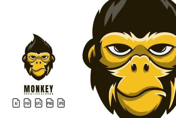 Dynamic Monkey Mascot Logo: Your Ultimate Design Template