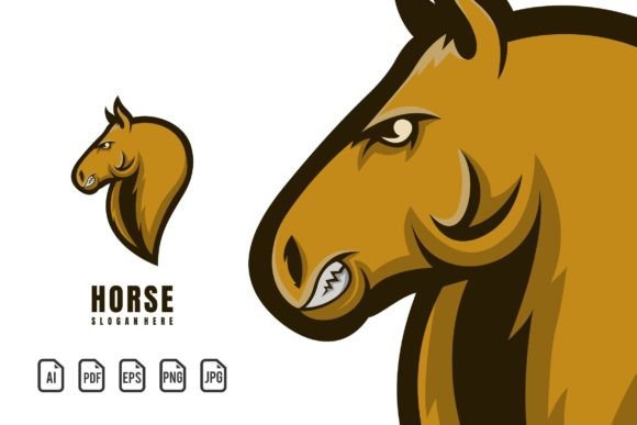 Horse Mascot Logo: A Dynamic Template for Bold Branding