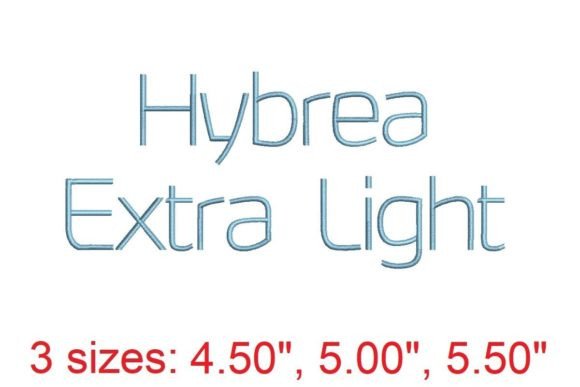 Hybrea XI: A Modern Embroidery Font for Crafters