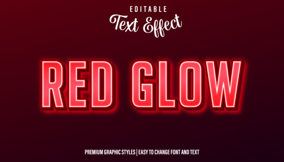 Red Neon Glow Text Effect: Make Your Designs Pop