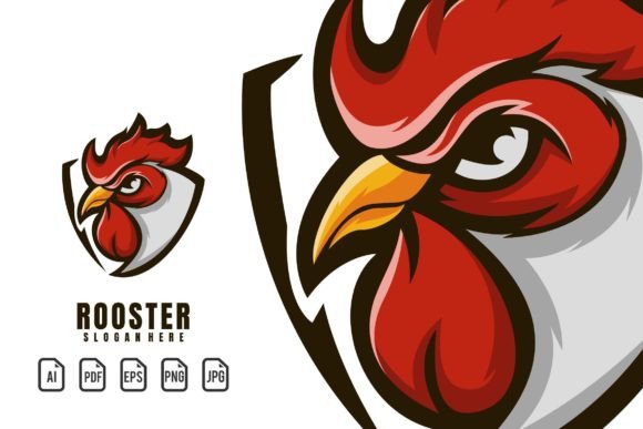 Roaster Mascot Logo: A Powerful Template for Dynamic Branding