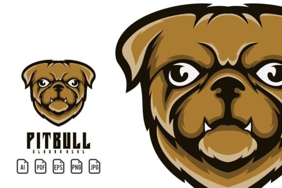 Unleash Your Brand's Power with a Pitbull Mascot Logo