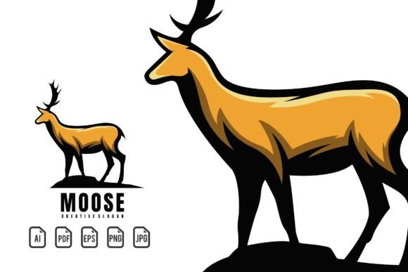 Unleash Your Brand's Power with the Moose Mascot Logo