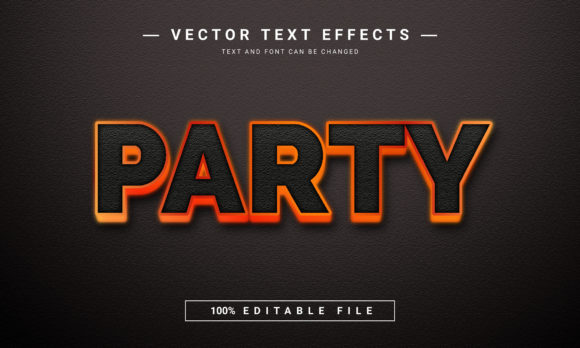 Unleash Your Creativity with Editable 3D Party Text Effects